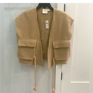 Anthropologie Maeve Cropped Sweater Vest